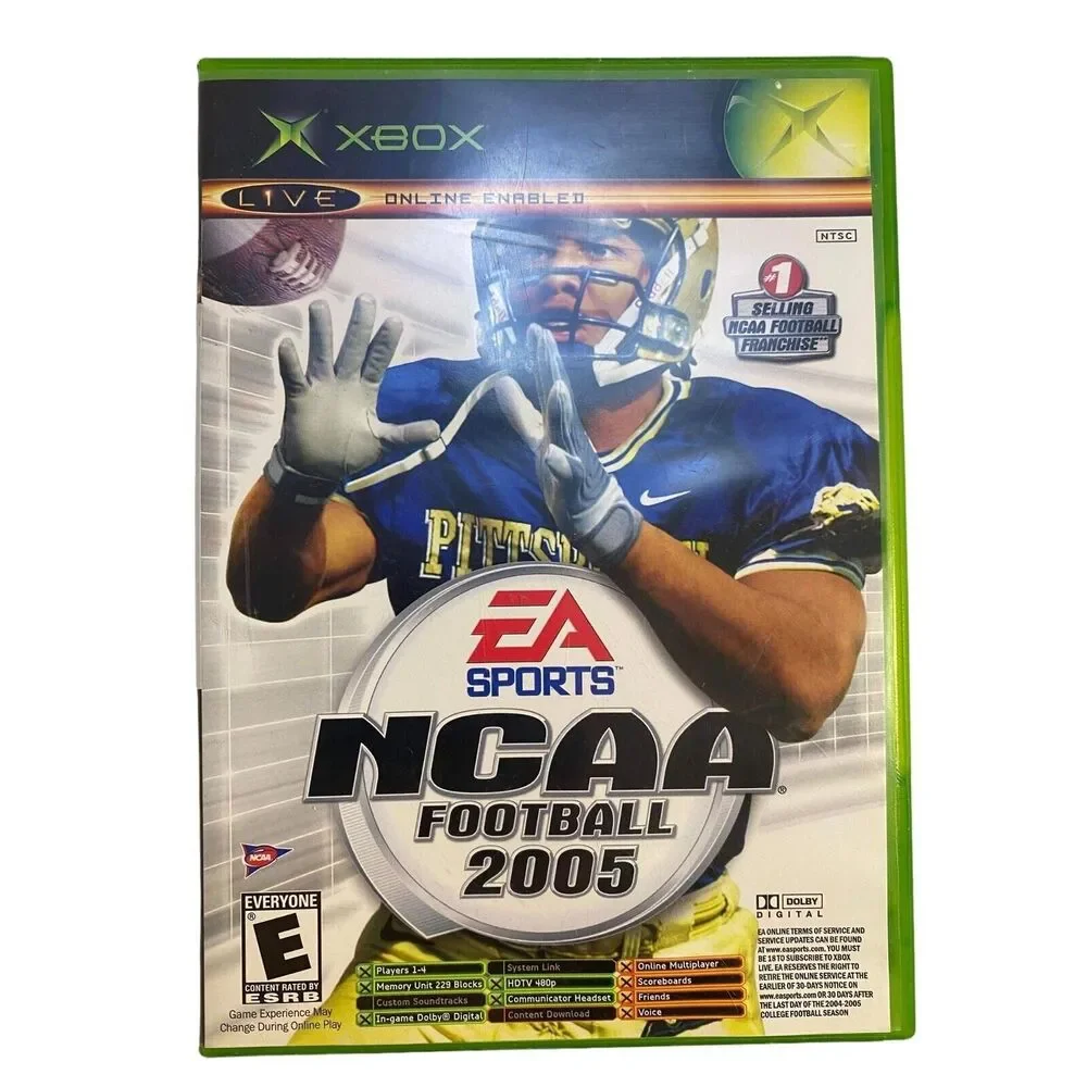 #4680 XBOX system NCAA FOOTBALL 2005 original GAME